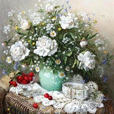 Схема вышивки «fiori e frutta 2»