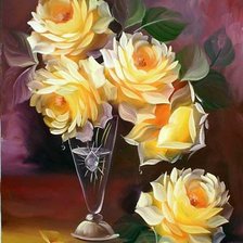 Схема вышивки «Розы»