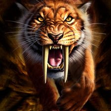 Схема вышивки «тигра )»