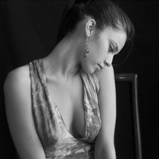 Схема вышивки «Черно белое фото»