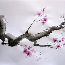 Схема вышивки «сакура»