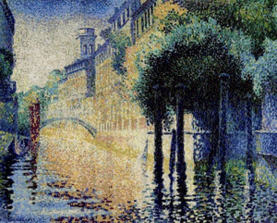 Анри Эдмон Кросс Rio San Trovaso, Venice - живопись - предпросмотр