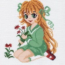 Схема вышивки «Девочка»