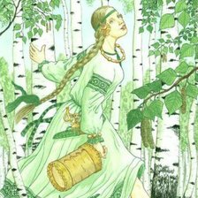 Схема вышивки «лесная нимфа»