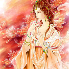 Схема вышивки «восточная красавица»