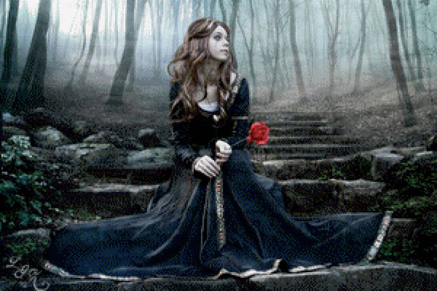 Готика - девушка - предпросмотр