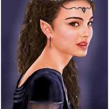 Схема вышивки «эльфийка»