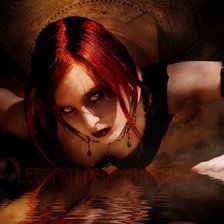 Схема вышивки «Вампирша»