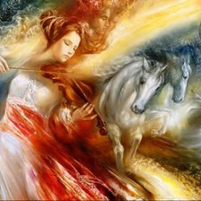 Схема вышивки «фантазии - ретро»