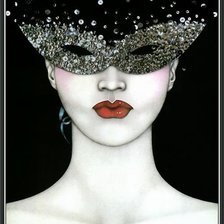 Схема вышивки «маска»