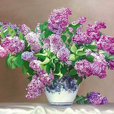 Схема вышивки «Сирень»