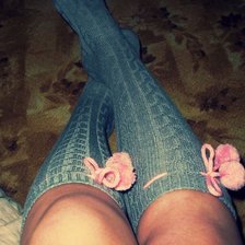 Схема вышивки «ноги»