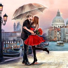 Схема вышивки «Свидание в Венеции»