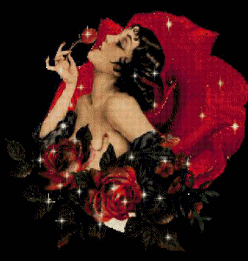 девушка роза - цветы, девушка, роза - предпросмотр