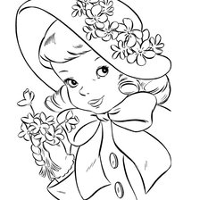 Схема вышивки «Маленькая дамочка»