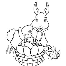 Схема вышивки «Пасхальный заяц»