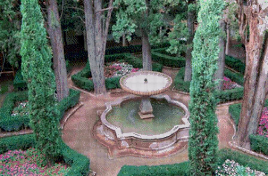 серия "парки" - природа.пейзаж.парк.фонтан - предпросмотр