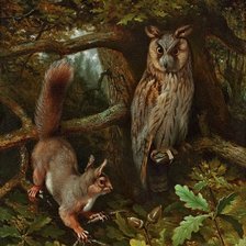 Схема вышивки «в лесу»