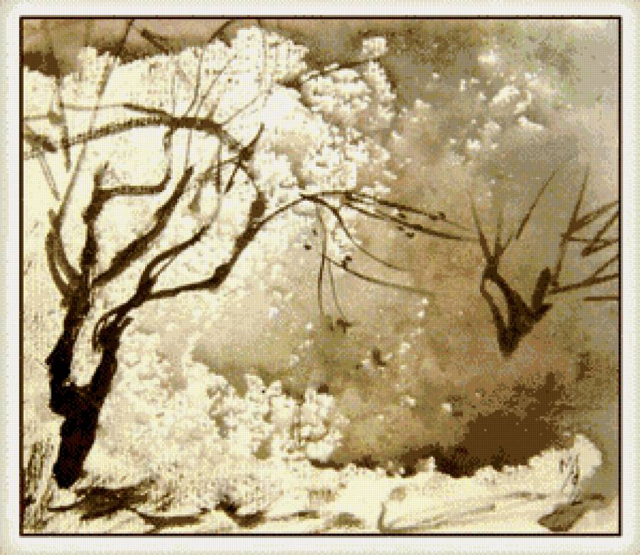 абстракция в японском стиле - монохром, япония, восток, абстракция - предпросмотр