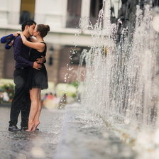 Схема вышивки «пара с водопадом»