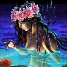 Схема вышивки «русалочка»