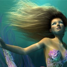 Схема вышивки «русалочка»