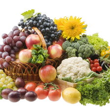 Схема вышивки «корзина витаминов»