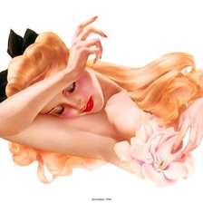 Схема вышивки «Девушка»