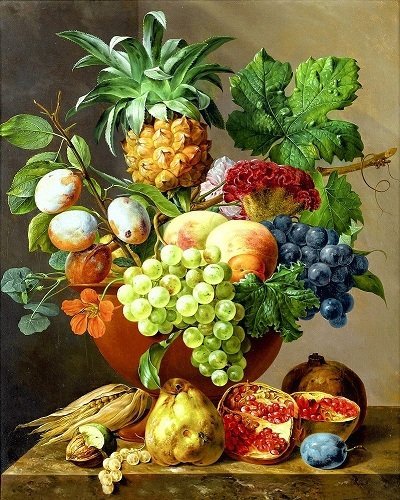 натюрморт - фрукты, натюрморт - оригинал