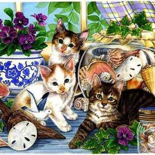 Схема вышивки «дружная семейка»