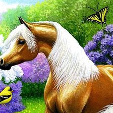 Схема вышивки «Красавица-лошадка»