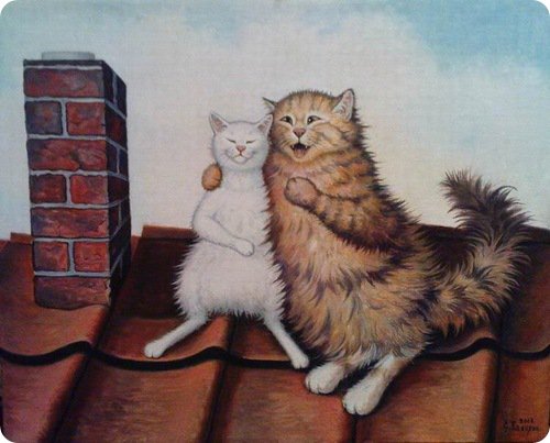 Парочка - коты - оригинал