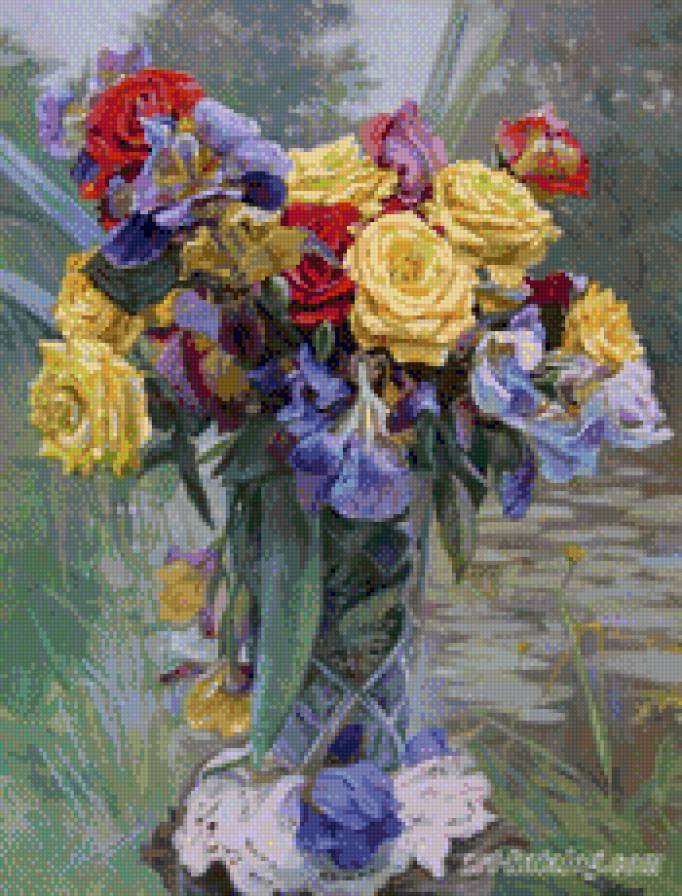 Букет цветов - букет, розы, цветы - предпросмотр