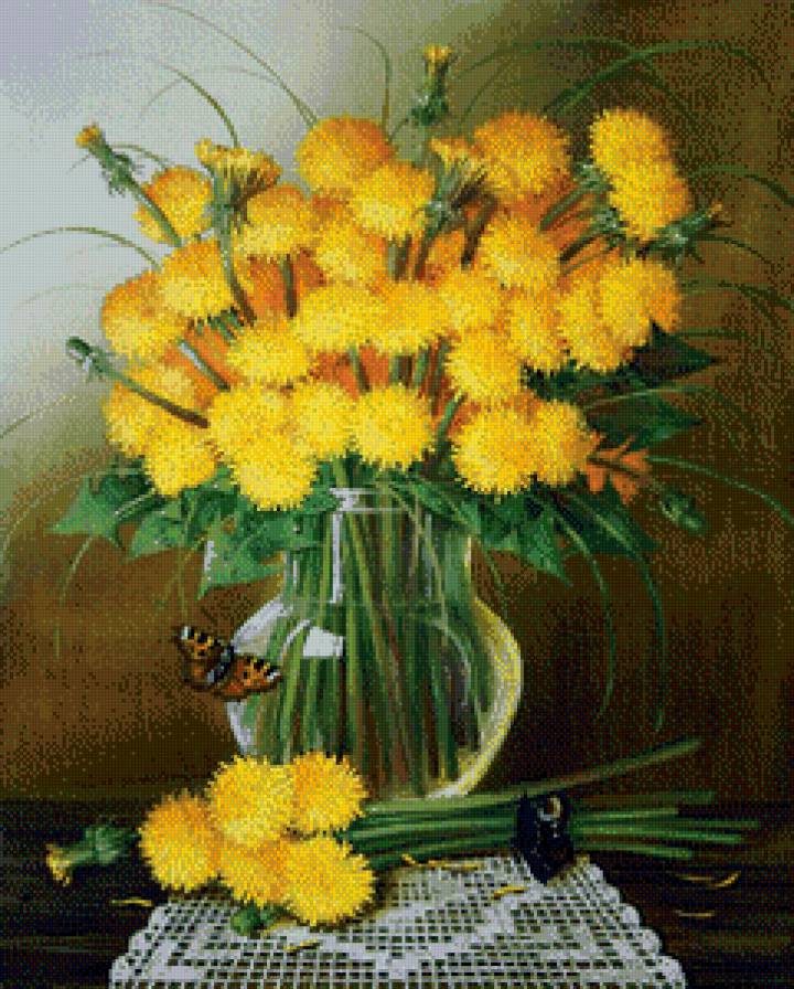 одуванчики - цветы.одуванчики. - предпросмотр