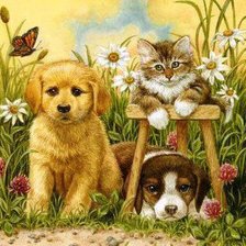 Схема вышивки «дружный портрет»