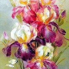 Схема вышивки «Ирисы»