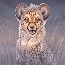 Схема вышивки «Леопард»