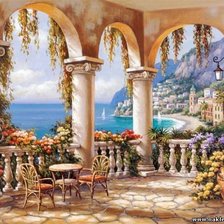 Схема вышивки «Терасса»