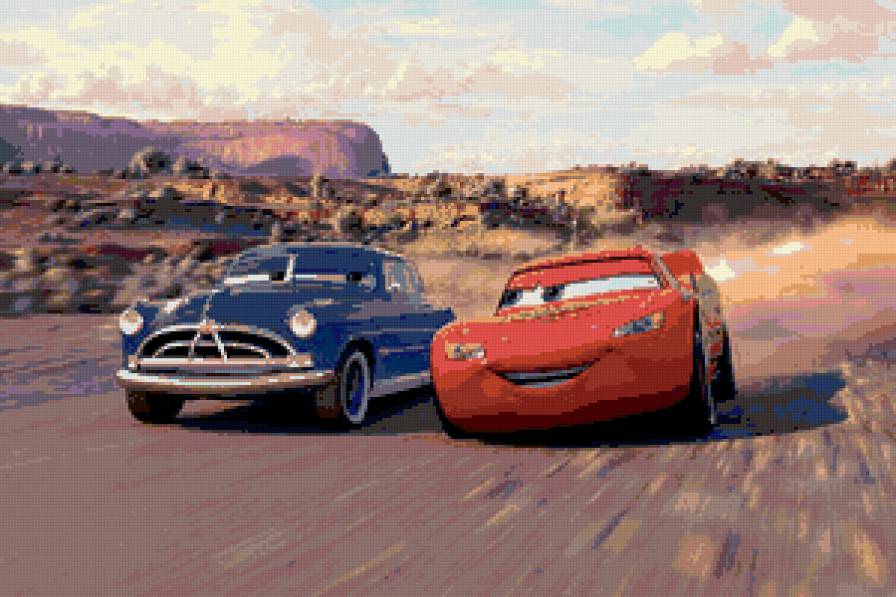 Хадсон и Молния - тачки, мультфильм, машины - предпросмотр