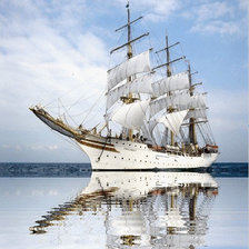 Схема вышивки «под белым парусом»