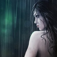 Схема вышивки «Брюнетка»