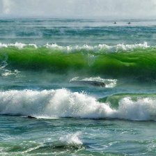 Схема вышивки «Морская волна»