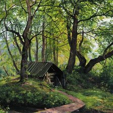 Схема вышивки «Шишкин. Старые липы.»