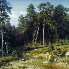 Схема вышивки «Шишкин.Сосновый бор.»