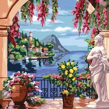 Схема вышивки «Итальянский пейзаж»
