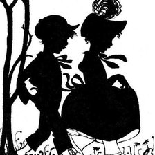 Схема вышивки «пара монохрм»