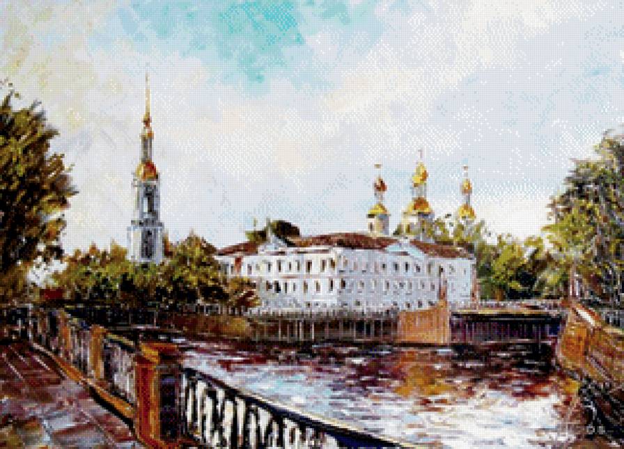 купола - монастырь, церковь, купола, лавра, живопись - предпросмотр