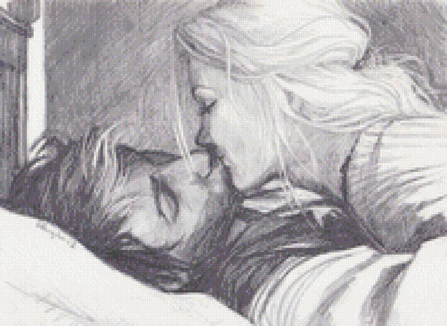 Поцелуй - счастье, любовь, девушка, нежность, близость, парень, отношения - предпросмотр