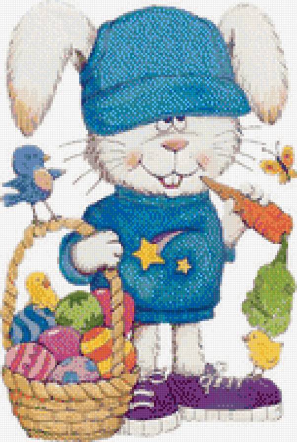 пасхальный кролик - животное, кролик, пасха - предпросмотр