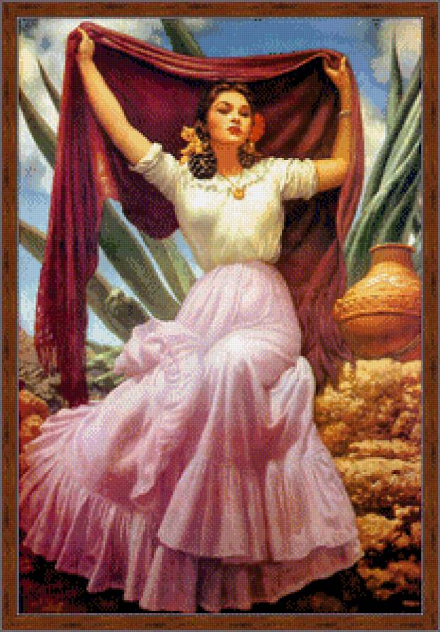 серия ,,женщины" - женщины.испанка - предпросмотр